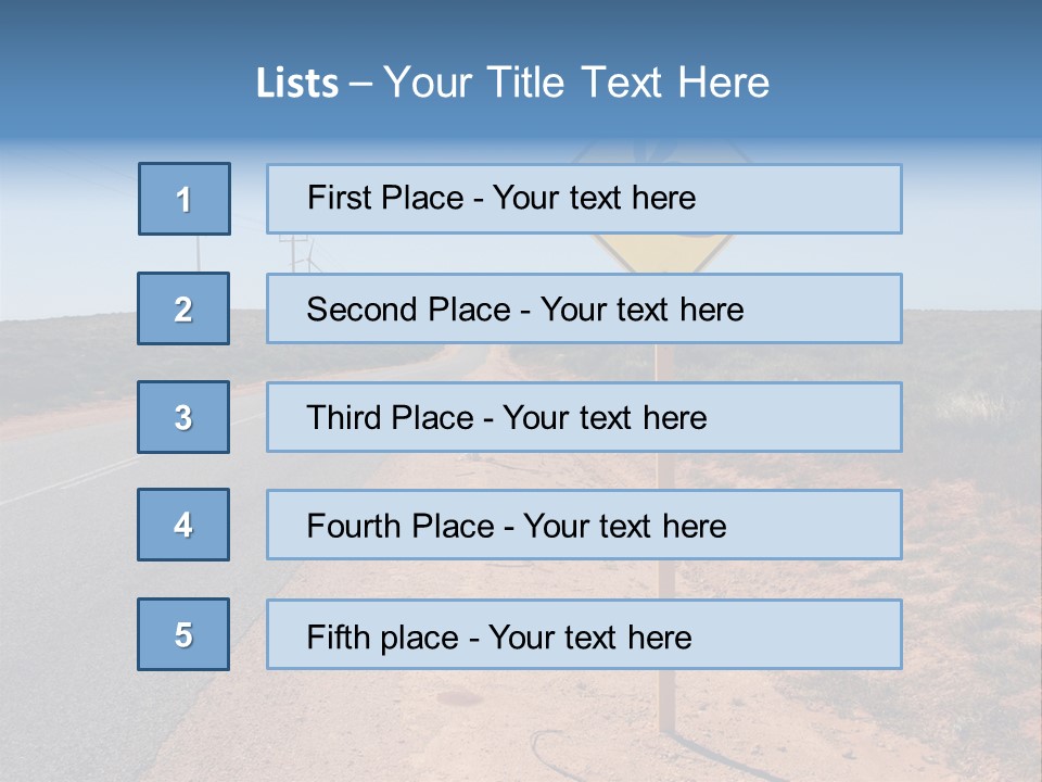 Warning Bandicoot Road Sign Standing Beside A Road In Western Australia. In Background Electric Generating Windmills. Australia PowerPoint Template