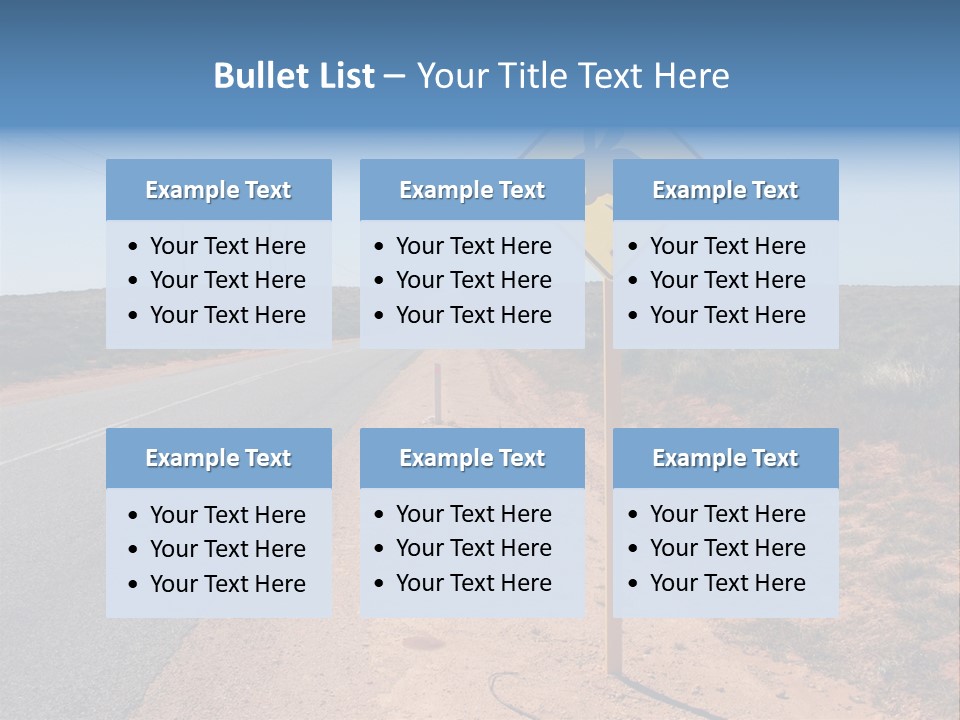 Warning Bandicoot Road Sign Standing Beside A Road In Western Australia. In Background Electric Generating Windmills. Australia PowerPoint Template