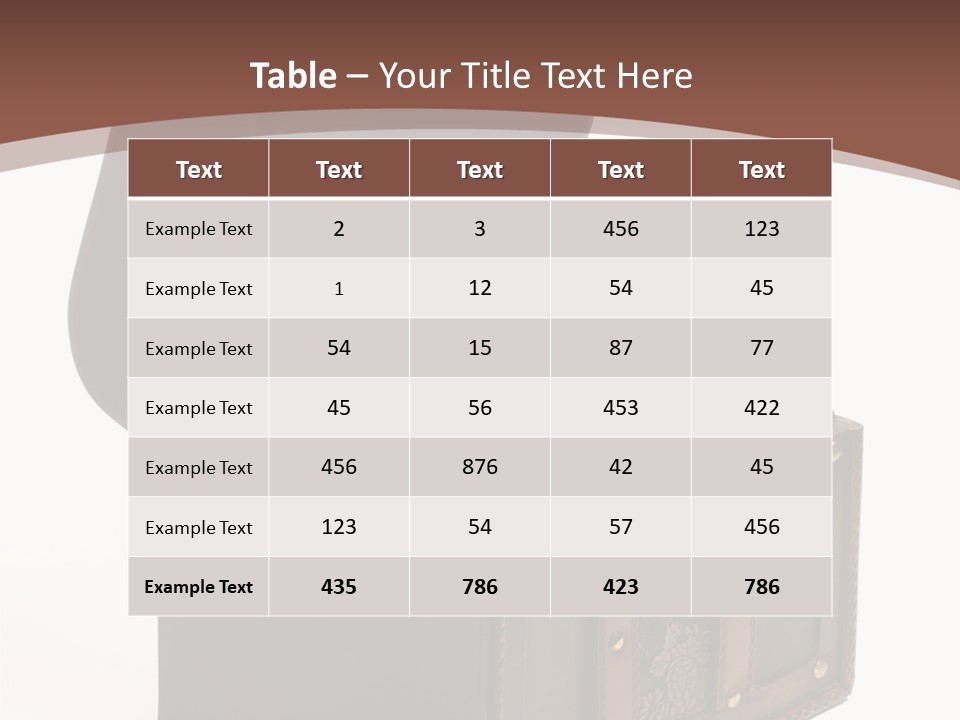 A Wooden Ancient Chest Full Of Money PowerPoint Template