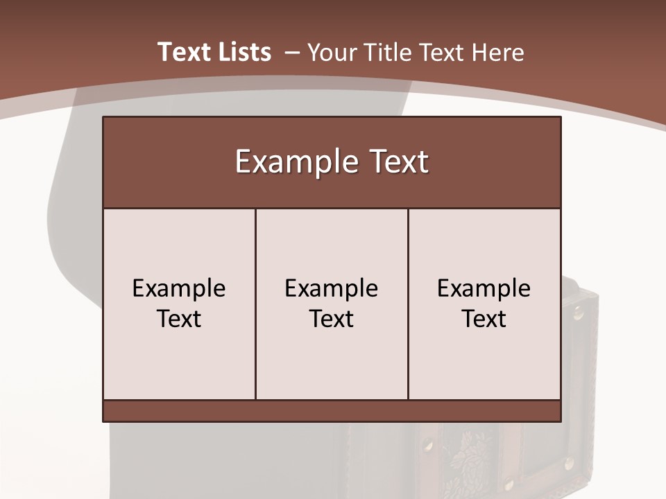 A Wooden Ancient Chest Full Of Money PowerPoint Template