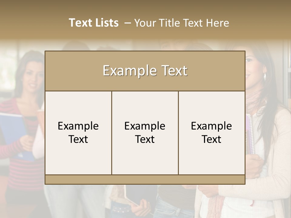 Group Of Students At A Library Smiling And Holding Some Notebooks PowerPoint Template