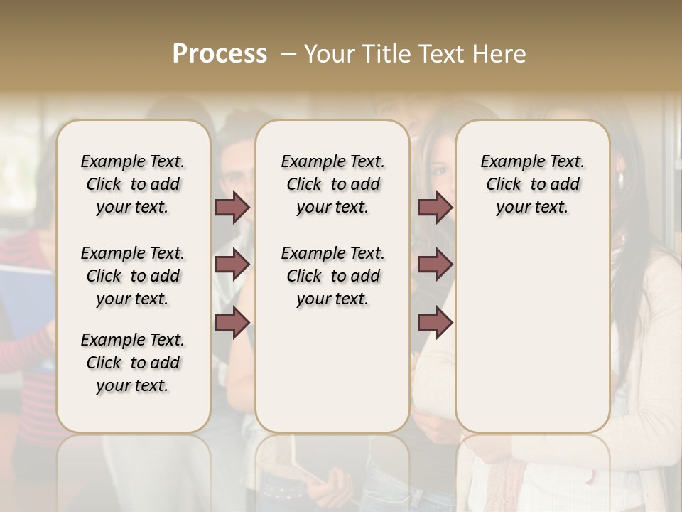 Group Of Students At A Library Smiling And Holding Some Notebooks PowerPoint Template