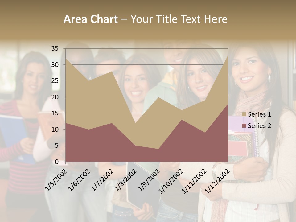 Group Of Students At A Library Smiling And Holding Some Notebooks PowerPoint Template