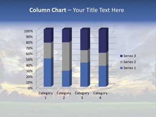 Amazing Sunset On A Golf-Course (Hdr) PowerPoint Template