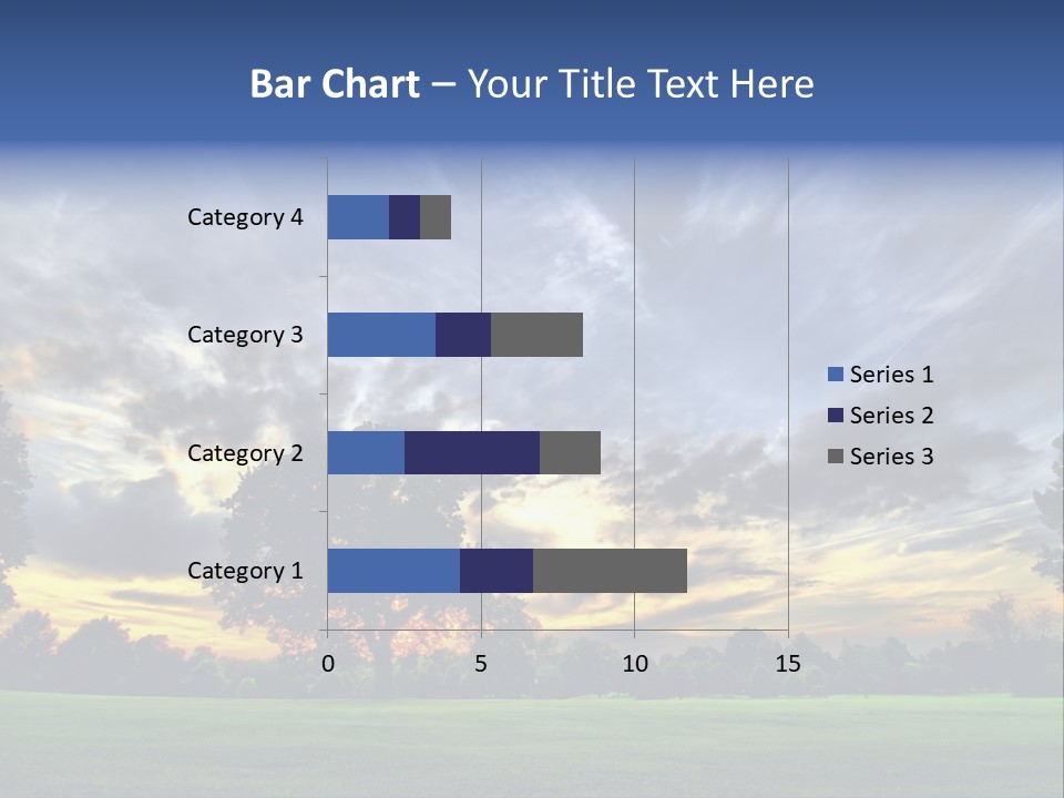 Amazing Sunset On A Golf-Course (Hdr) PowerPoint Template