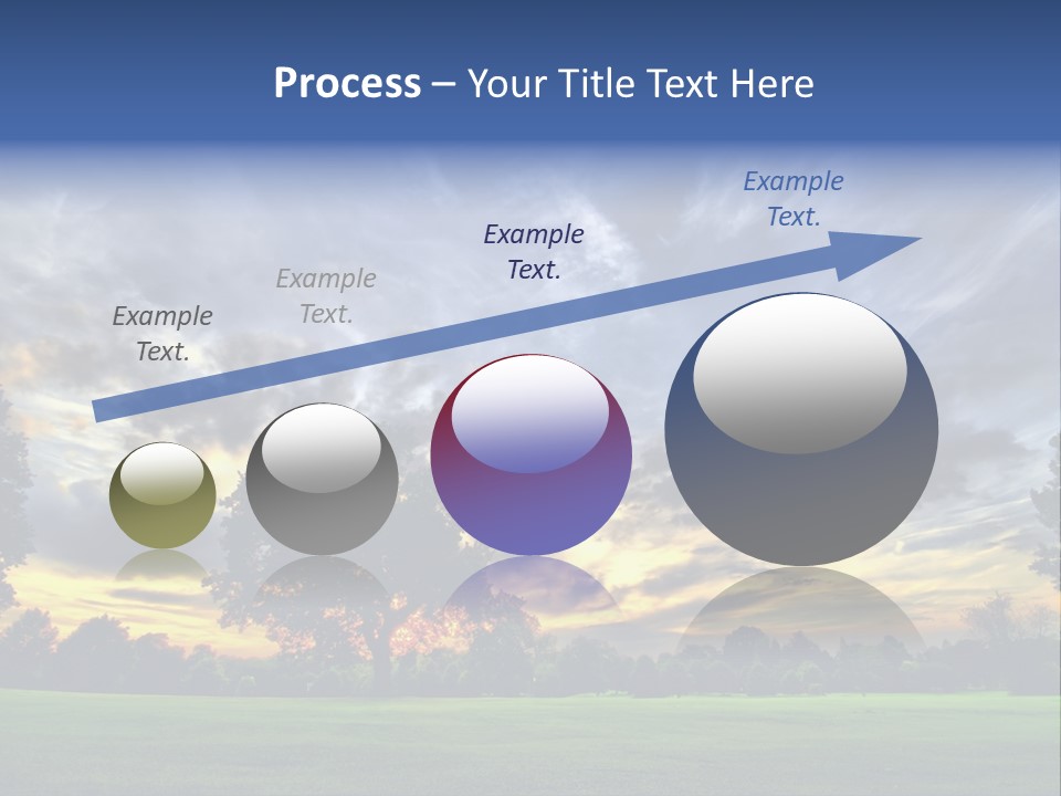 Amazing Sunset On A Golf-Course (Hdr) PowerPoint Template
