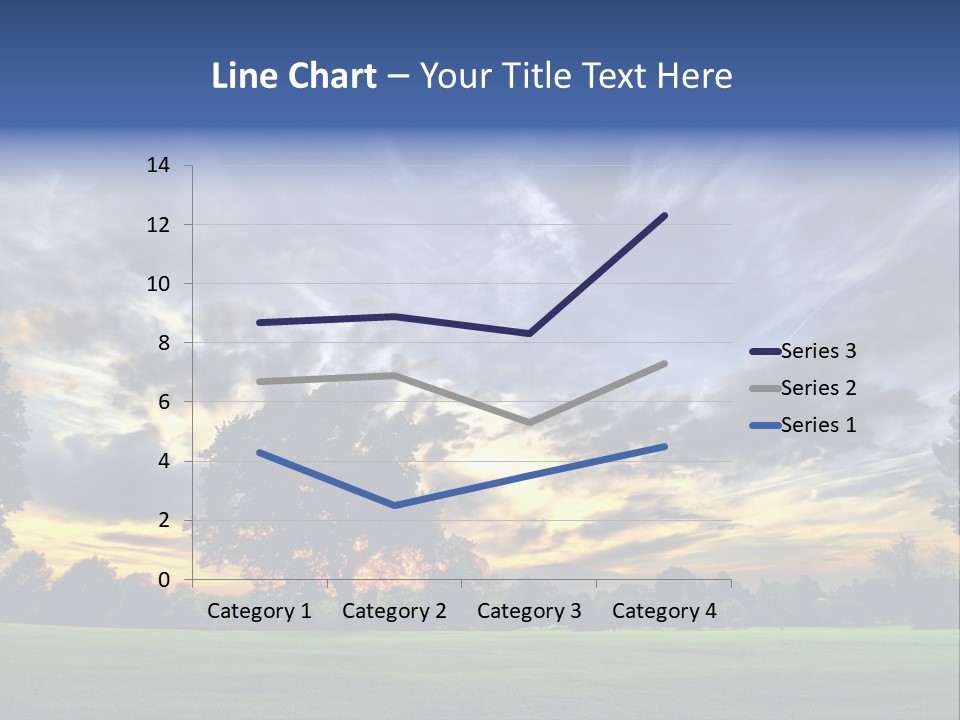 Amazing Sunset On A Golf-Course (Hdr) PowerPoint Template
