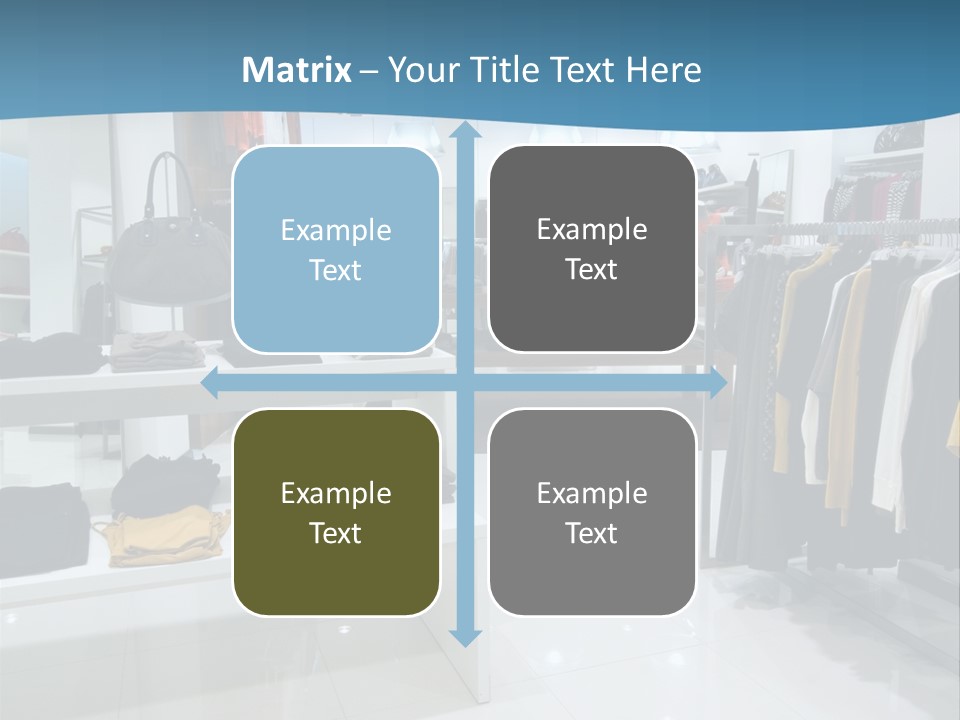 Interior Of Shopping Mall PowerPoint Template