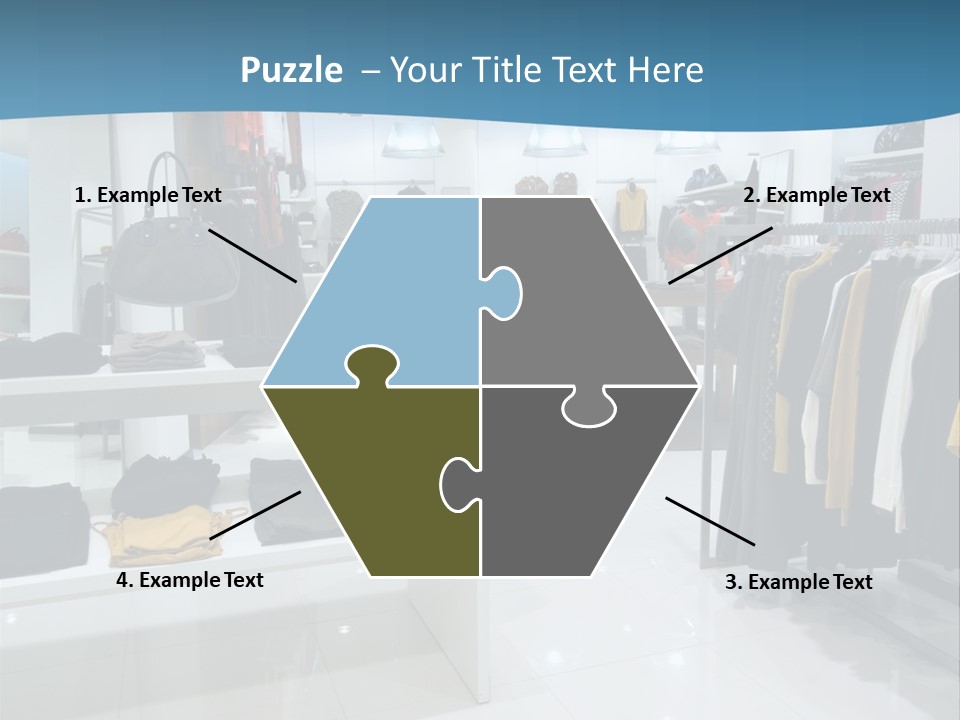 Interior Of Shopping Mall PowerPoint Template