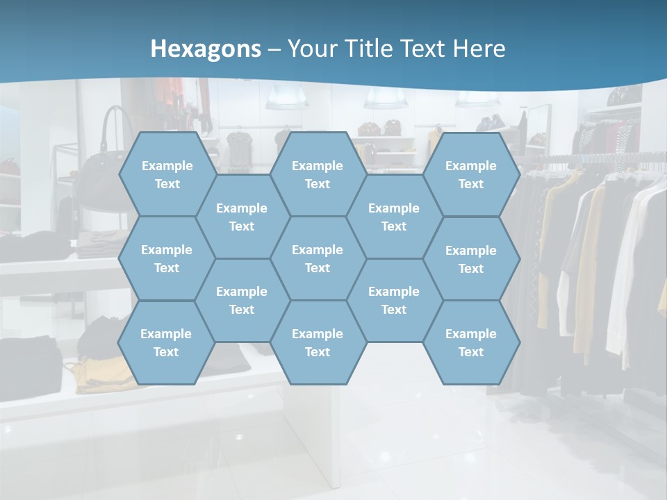 Interior Of Shopping Mall PowerPoint Template