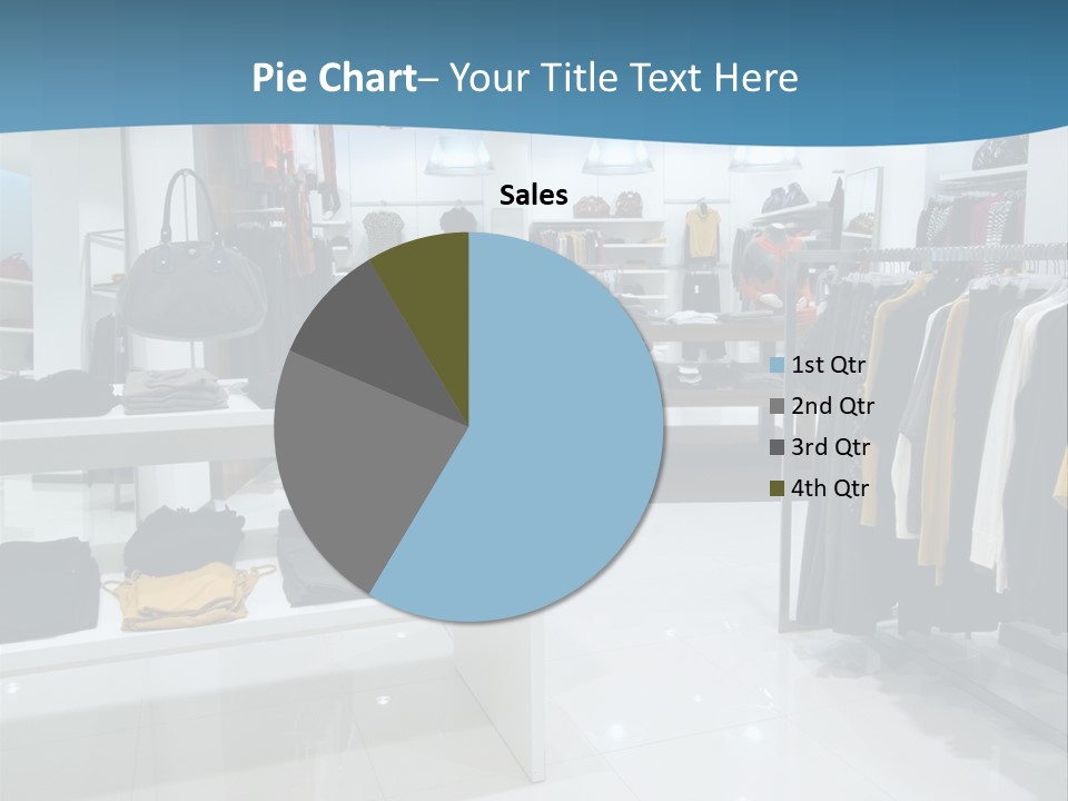 Interior Of Shopping Mall PowerPoint Template
