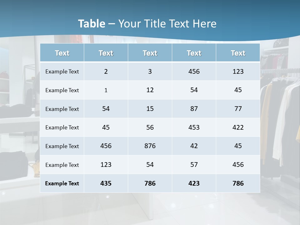 Interior Of Shopping Mall PowerPoint Template