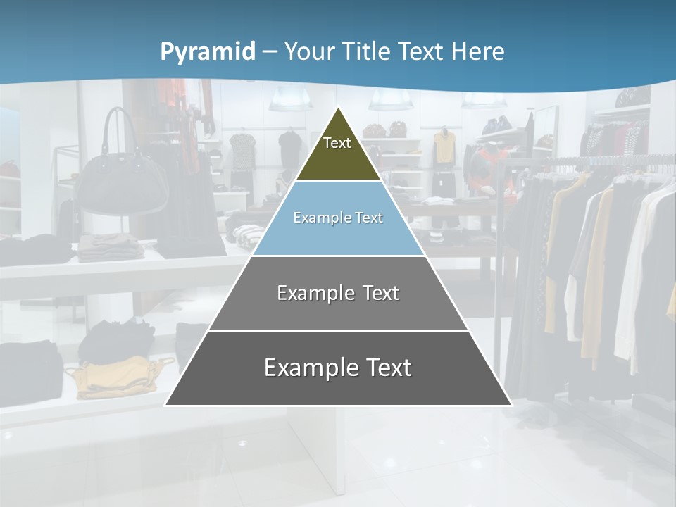 Interior Of Shopping Mall PowerPoint Template