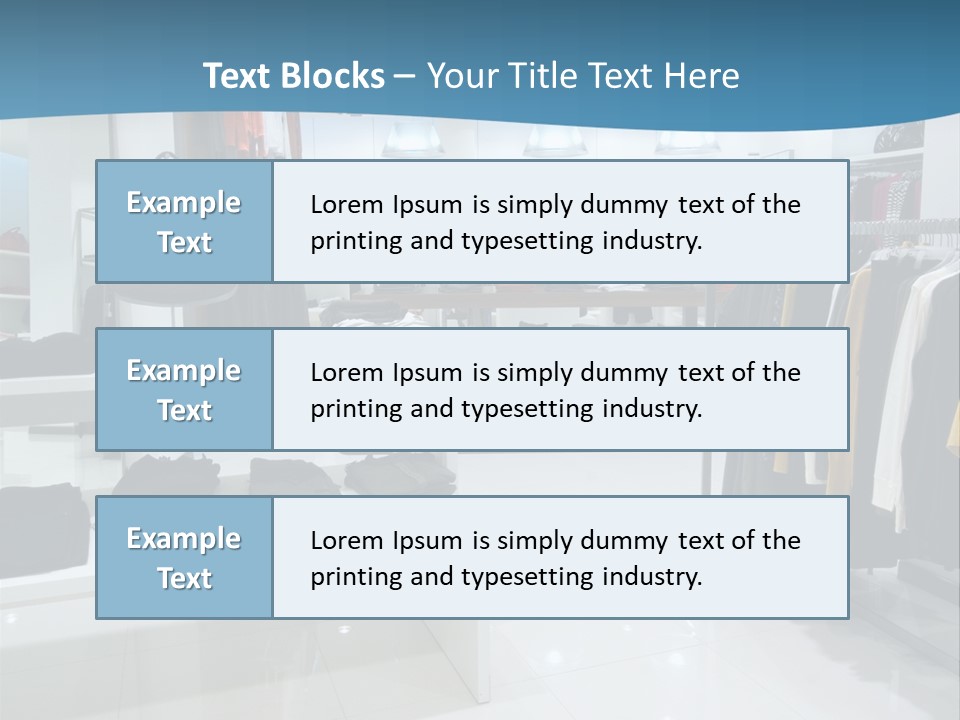Interior Of Shopping Mall PowerPoint Template