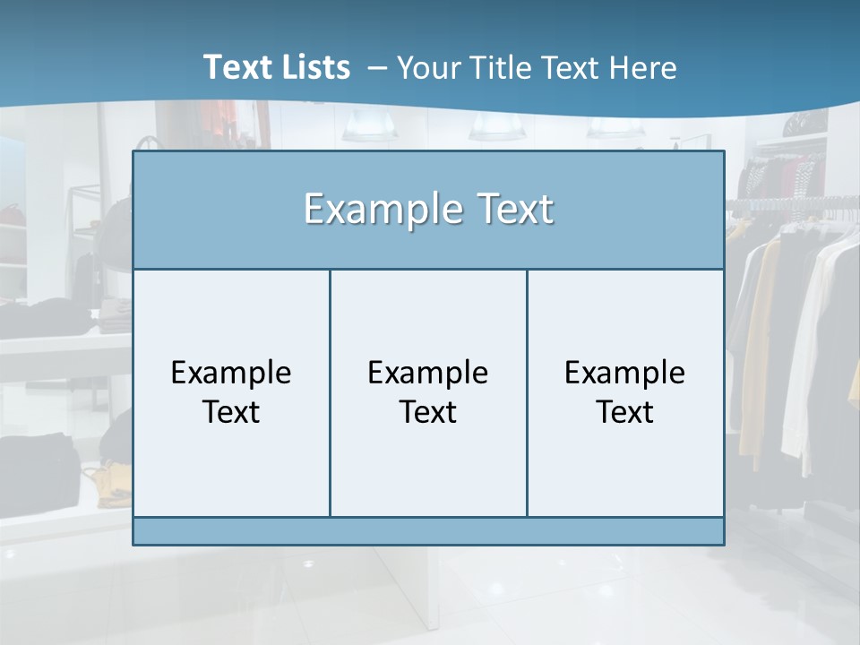 Interior Of Shopping Mall PowerPoint Template