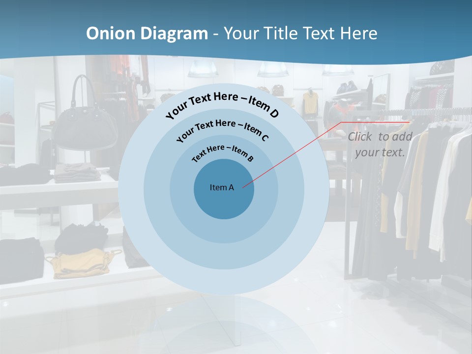 Interior Of Shopping Mall PowerPoint Template