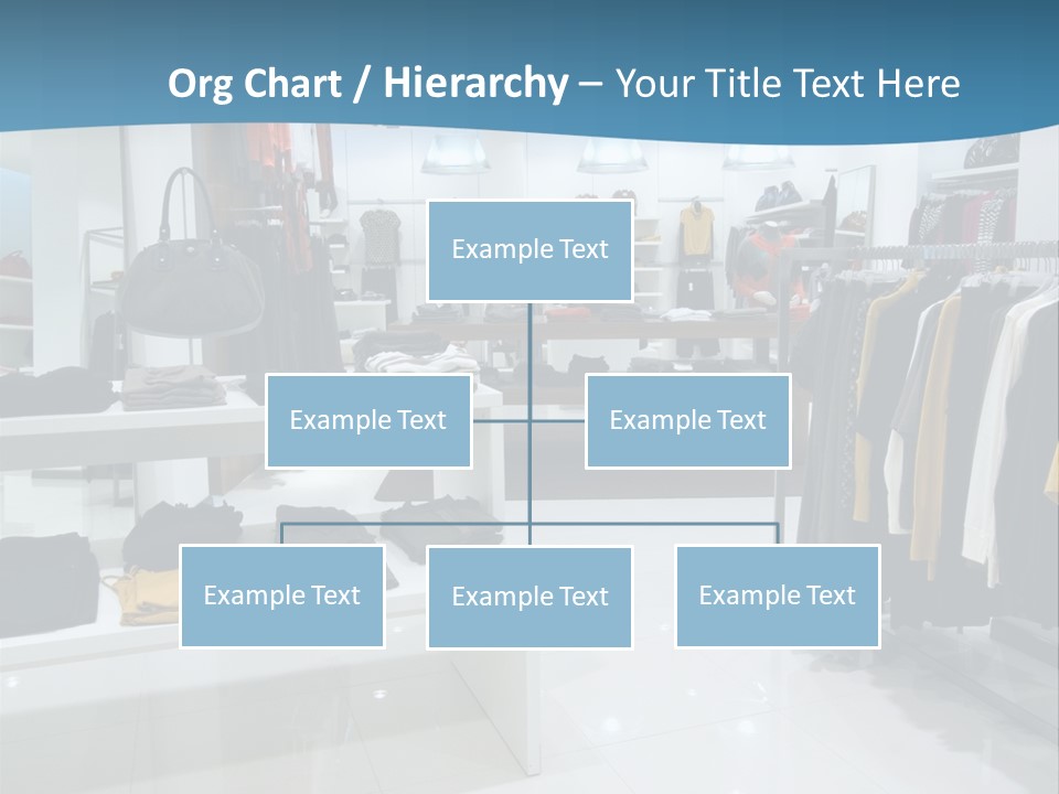 Interior Of Shopping Mall PowerPoint Template
