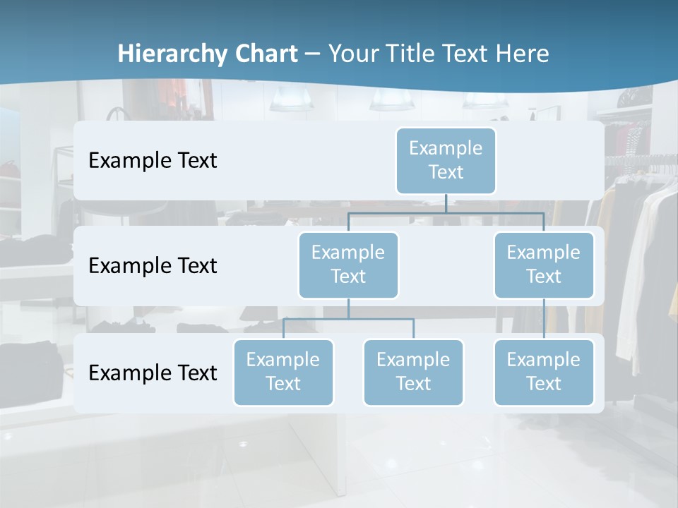 Interior Of Shopping Mall PowerPoint Template