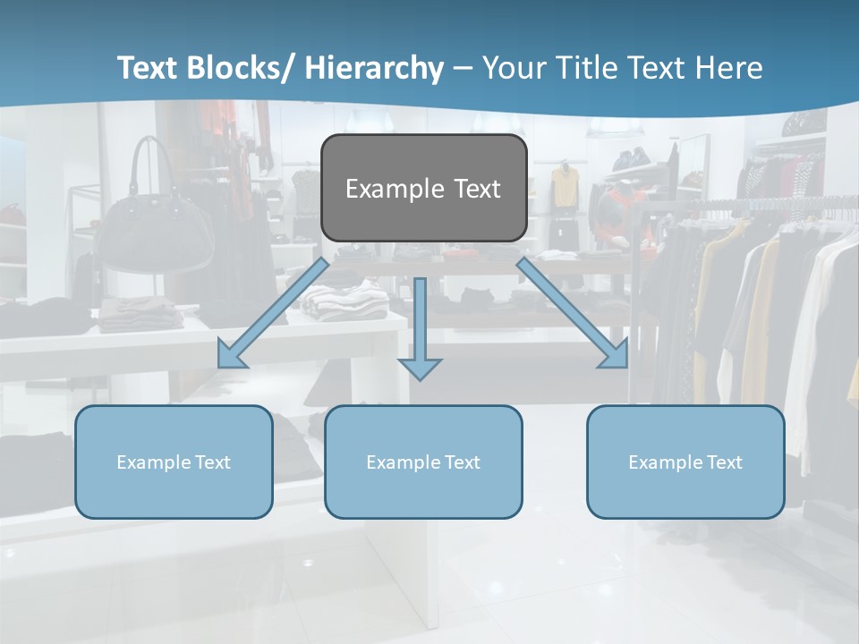 Interior Of Shopping Mall PowerPoint Template