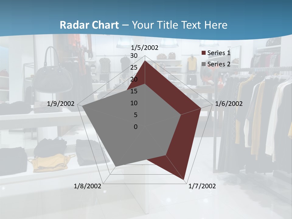 Interior Of Shopping Mall PowerPoint Template