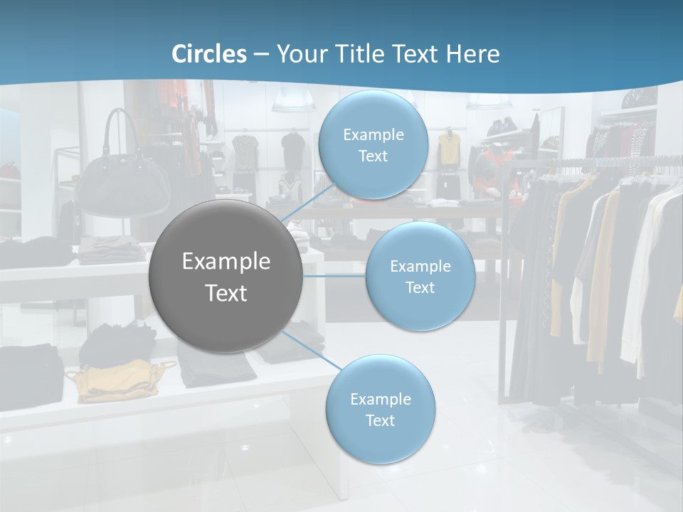 Interior Of Shopping Mall PowerPoint Template