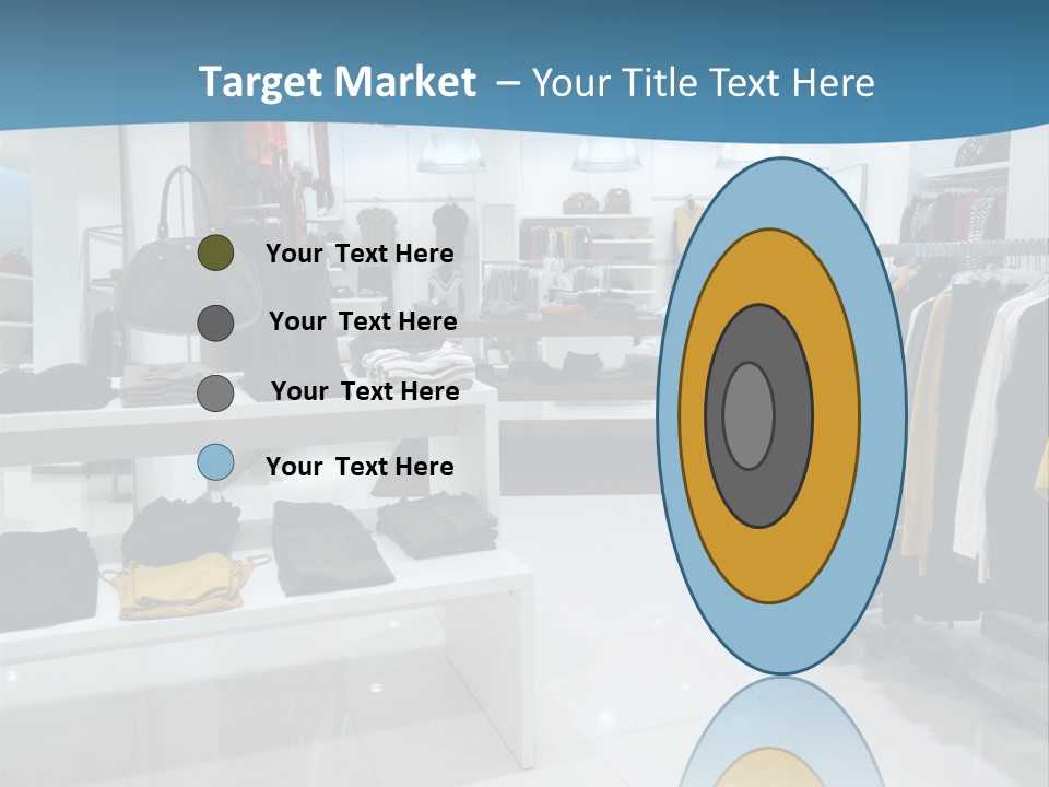 Interior Of Shopping Mall PowerPoint Template