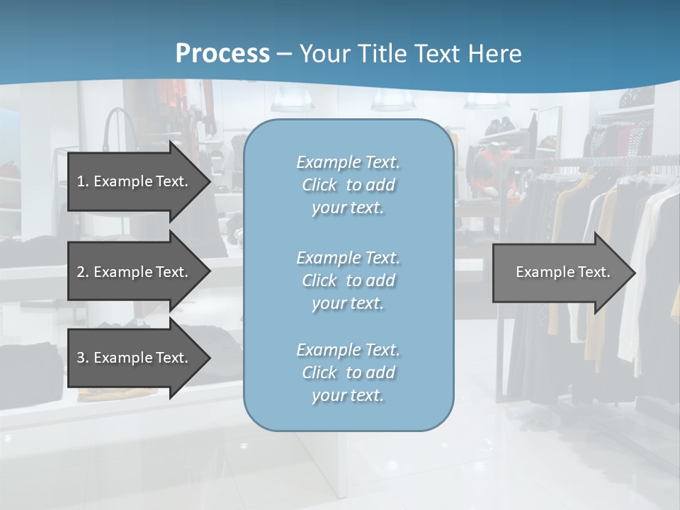 Interior Of Shopping Mall PowerPoint Template