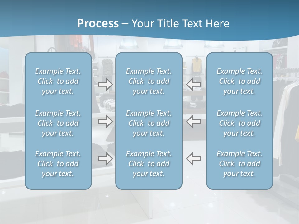 Interior Of Shopping Mall PowerPoint Template