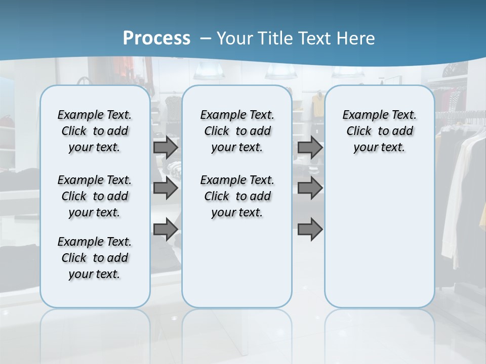 Interior Of Shopping Mall PowerPoint Template