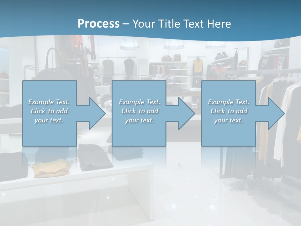 Interior Of Shopping Mall PowerPoint Template