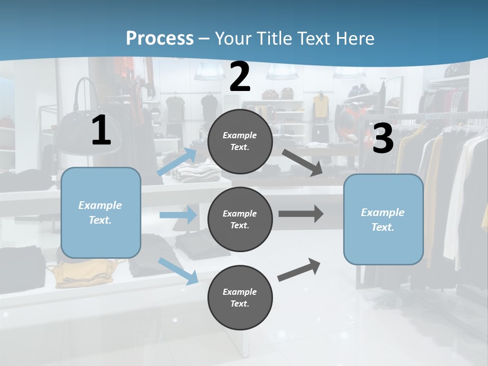 Interior Of Shopping Mall PowerPoint Template