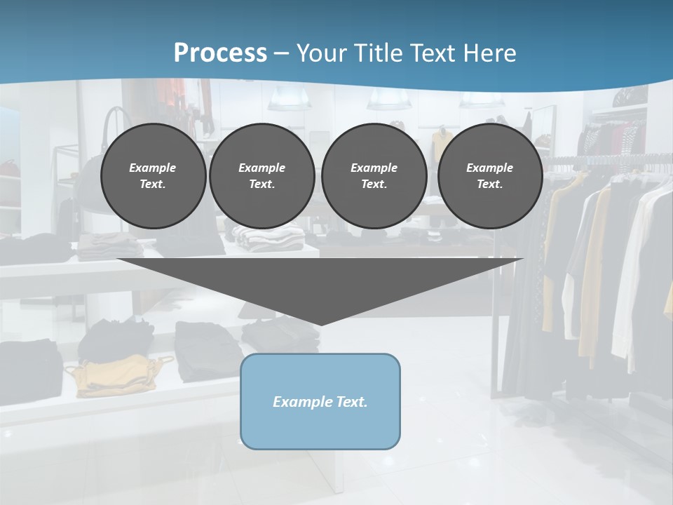Interior Of Shopping Mall PowerPoint Template