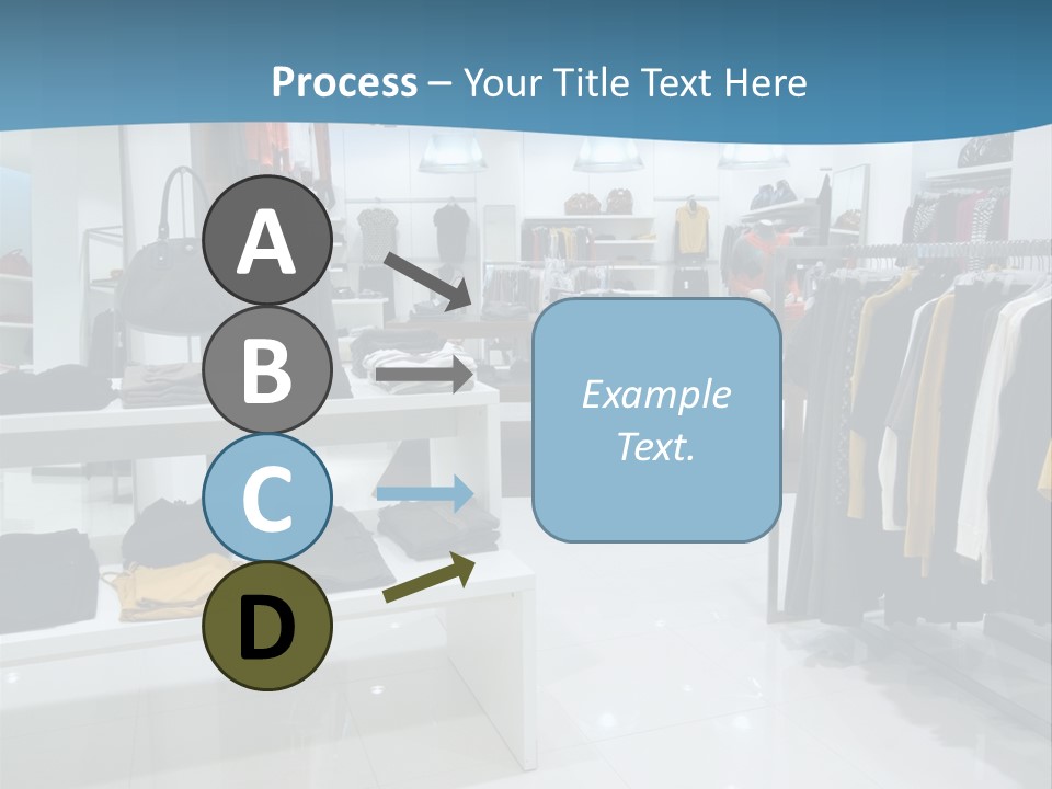 Interior Of Shopping Mall PowerPoint Template