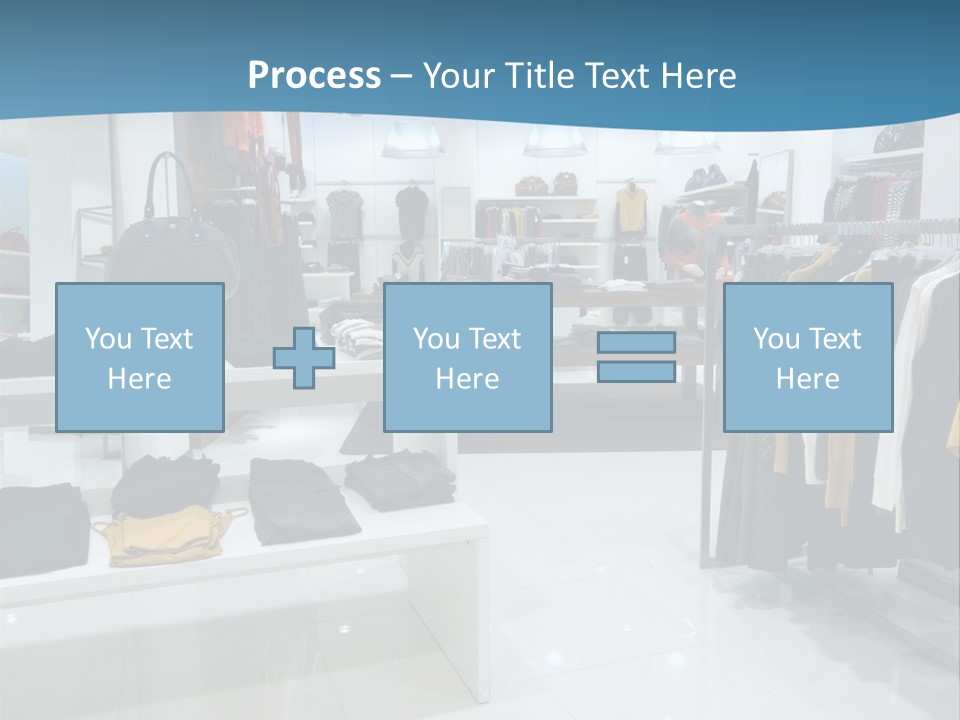 Interior Of Shopping Mall PowerPoint Template