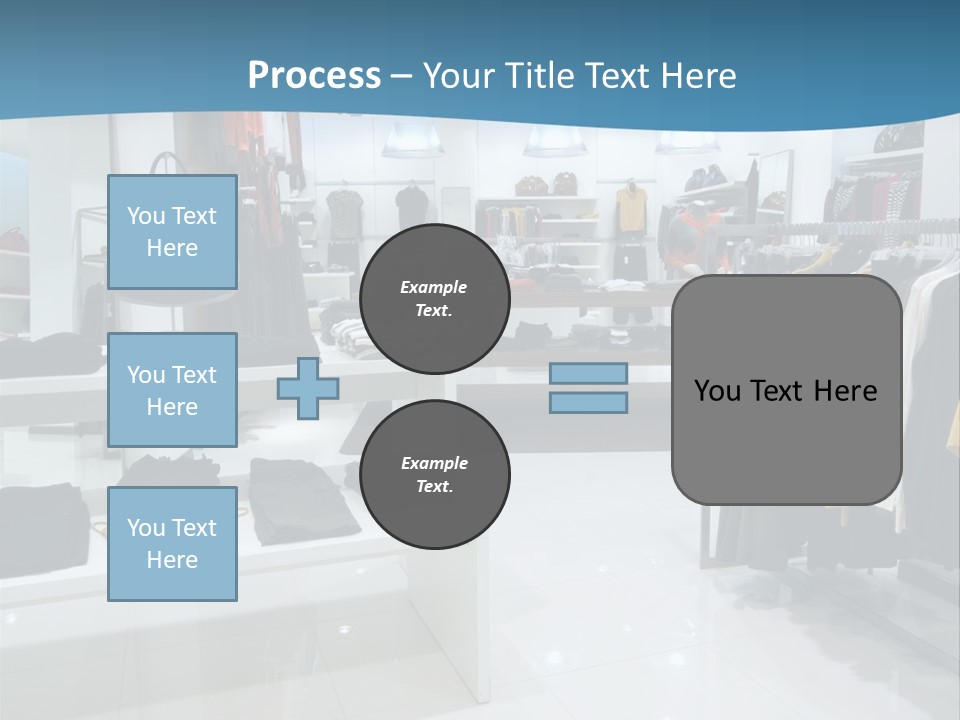 Interior Of Shopping Mall PowerPoint Template