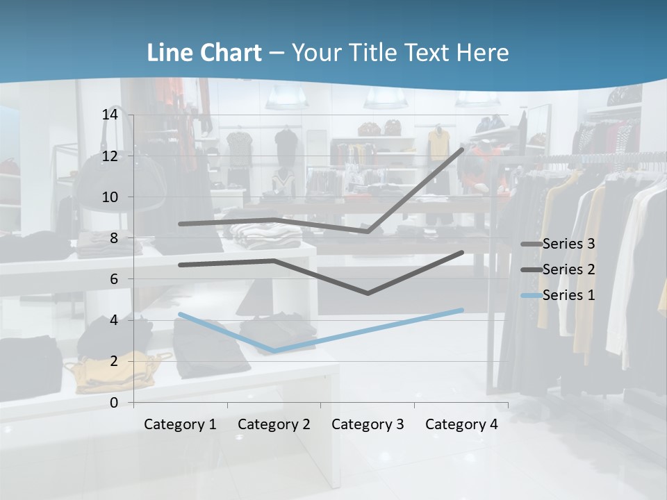 Interior Of Shopping Mall PowerPoint Template