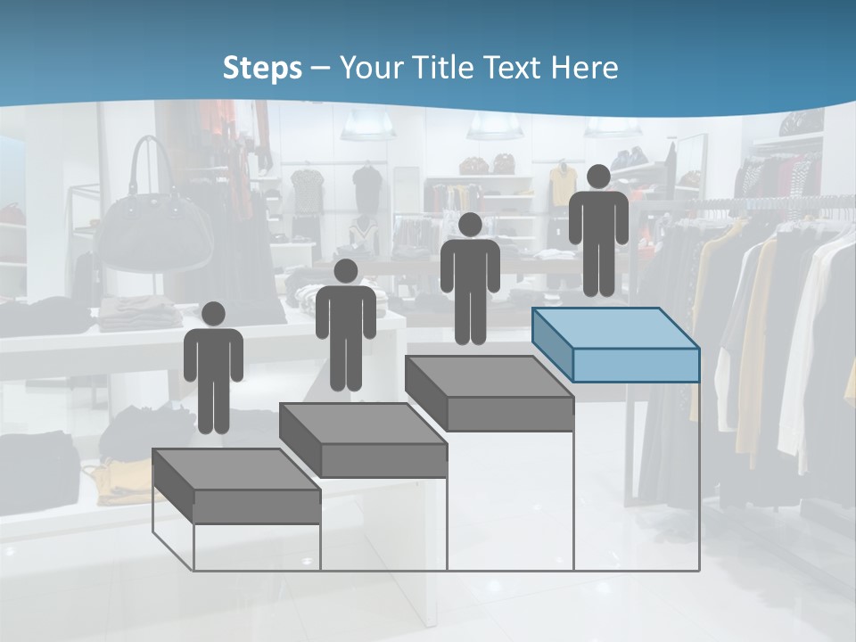 Interior Of Shopping Mall PowerPoint Template
