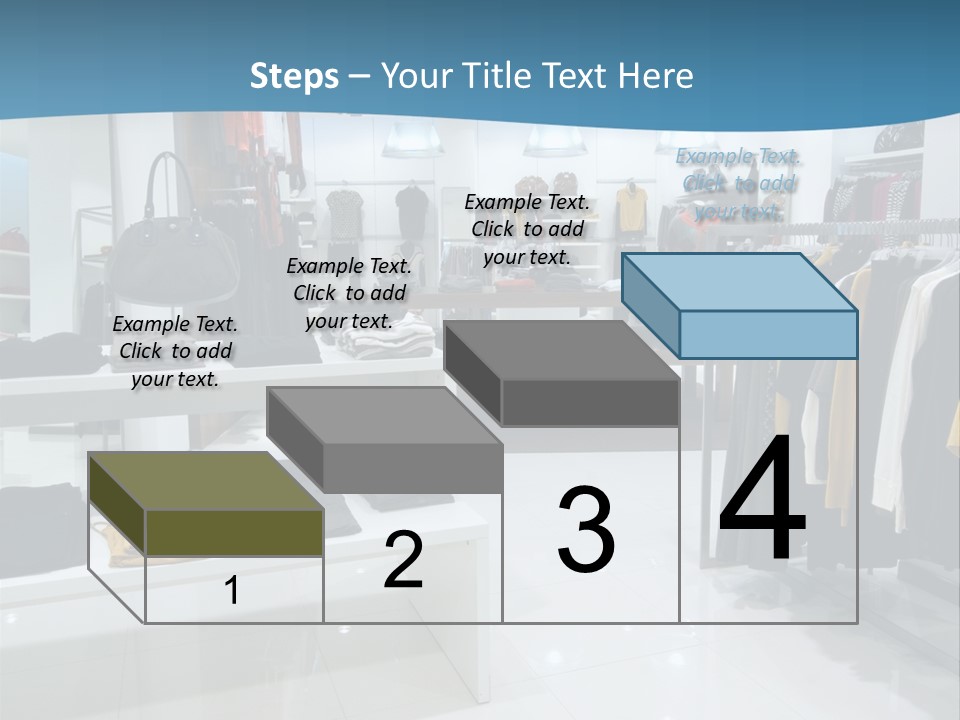 Interior Of Shopping Mall PowerPoint Template