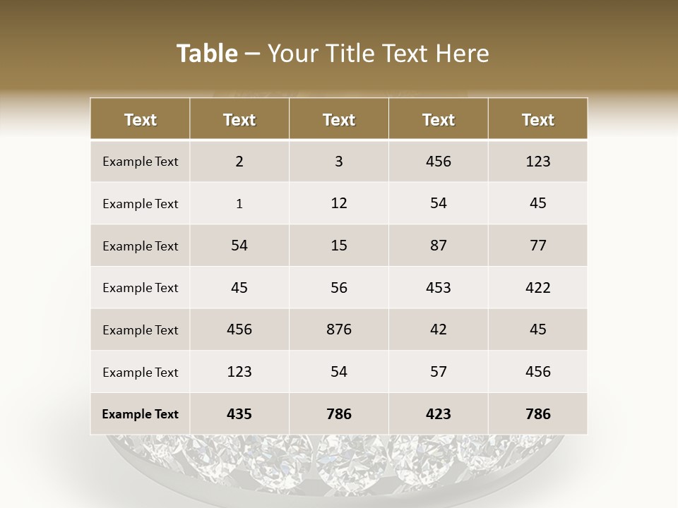 Diamond Wedding Rings On White PowerPoint Template