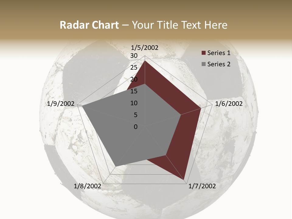 Closeup Of Dirty Soccer Ball On White Background With Clipping Path PowerPoint Template