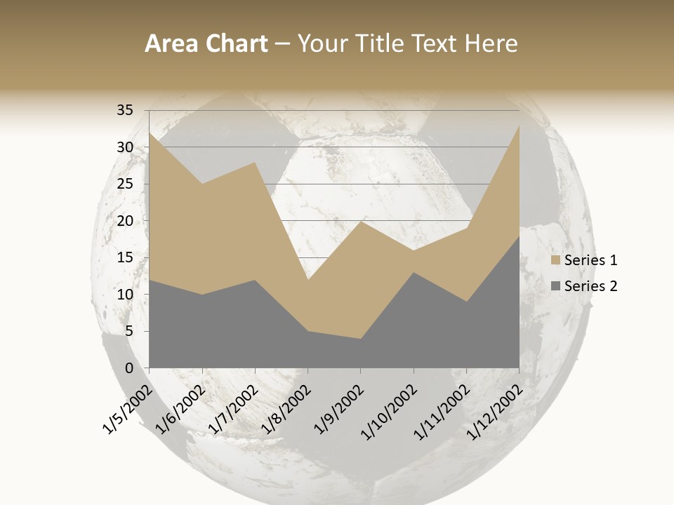 Closeup Of Dirty Soccer Ball On White Background With Clipping Path PowerPoint Template