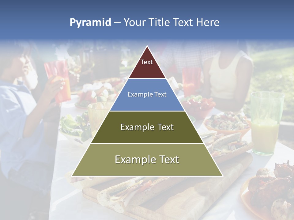 Family Dining Al Fresco PowerPoint Template