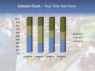 Family Dining Al Fresco PowerPoint Template