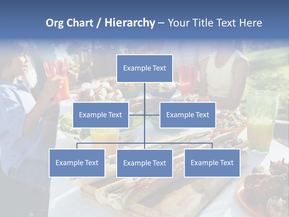 Family Dining Al Fresco PowerPoint Template