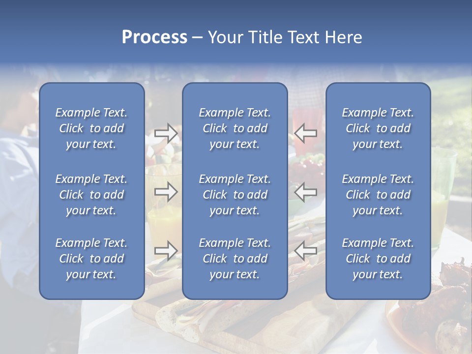 Family Dining Al Fresco PowerPoint Template
