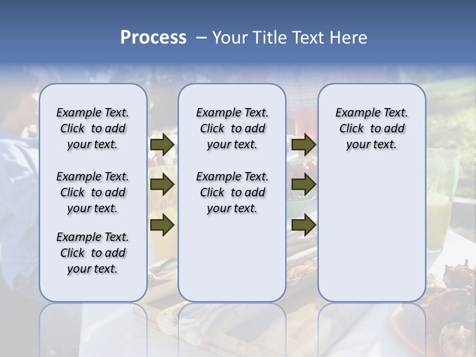 Family Dining Al Fresco PowerPoint Template