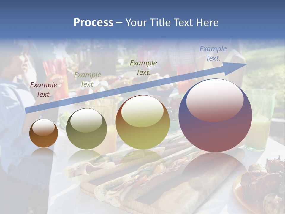Family Dining Al Fresco PowerPoint Template