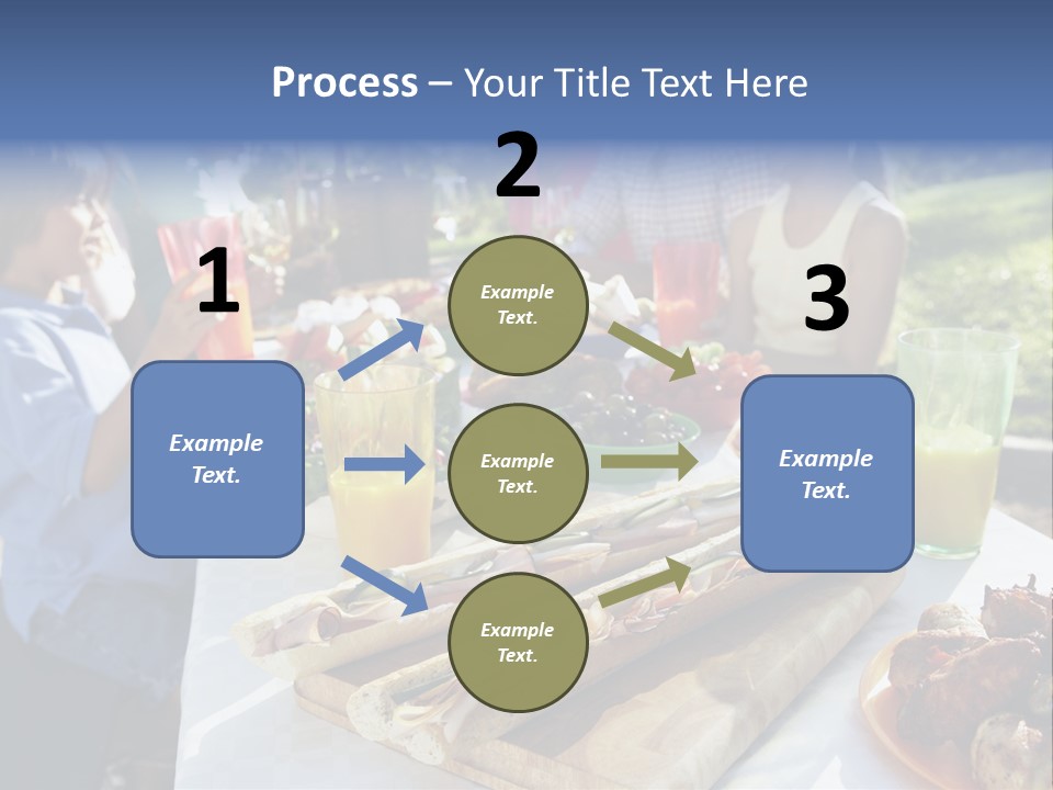 Family Dining Al Fresco PowerPoint Template