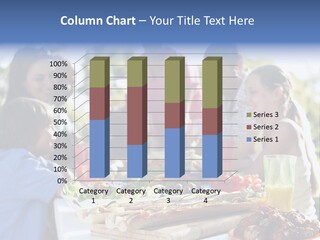 Family Dining Al Fresco PowerPoint Template