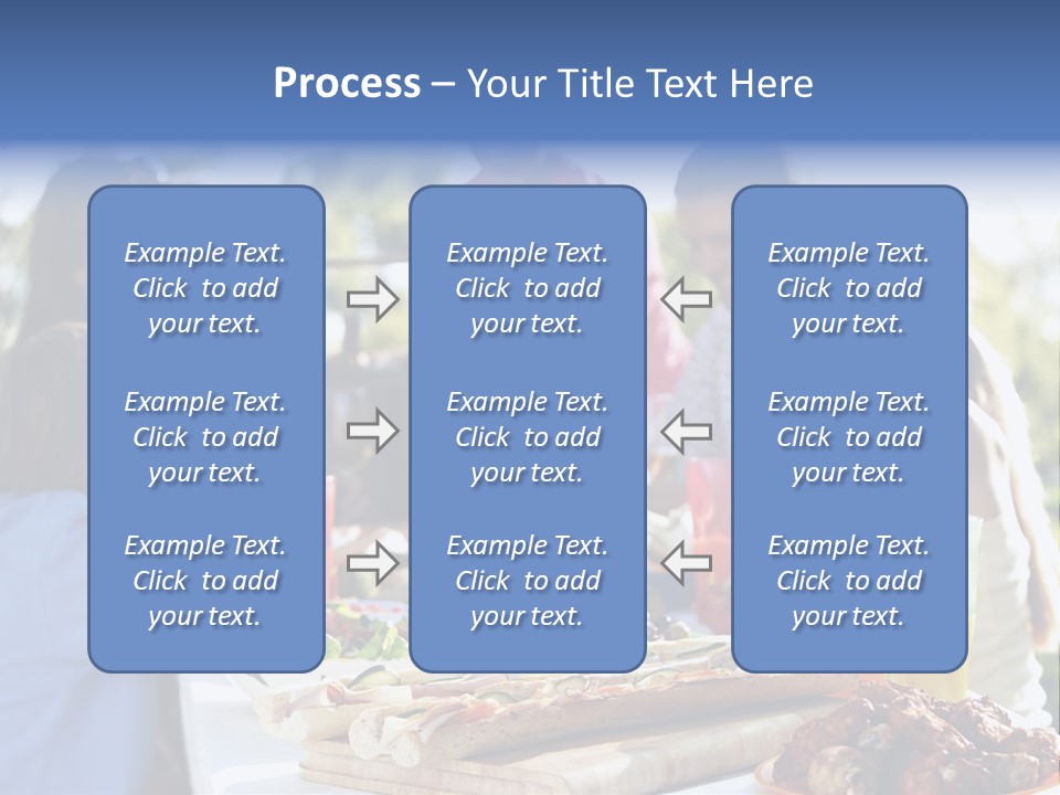 Family Dining Al Fresco PowerPoint Template